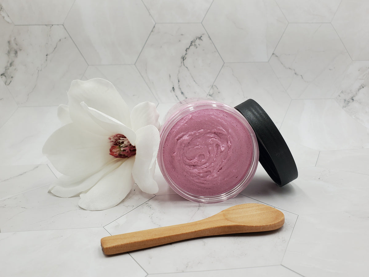 Blackberry Magnolia Whipped Foaming Sugar Scrub