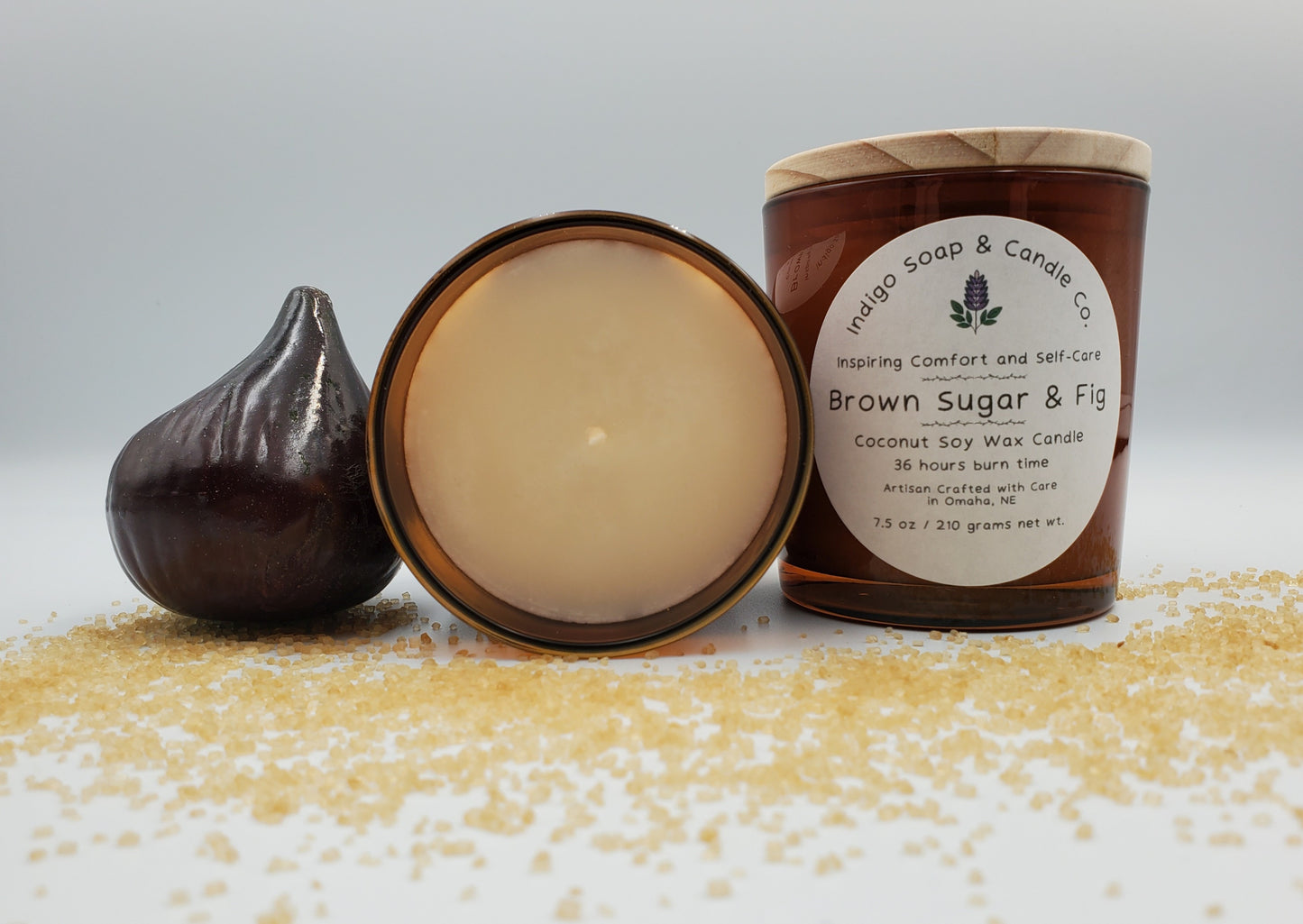 Brown Sugar & Fig Coconut Soy Wax Candle