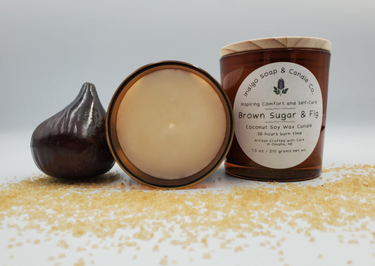 Brown Sugar & Fig Coconut Soy Wax Candle