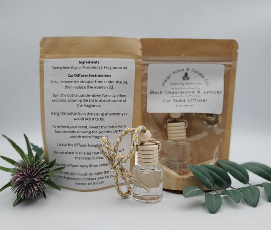 Black Cedarwood & Juniper Car Diffuser