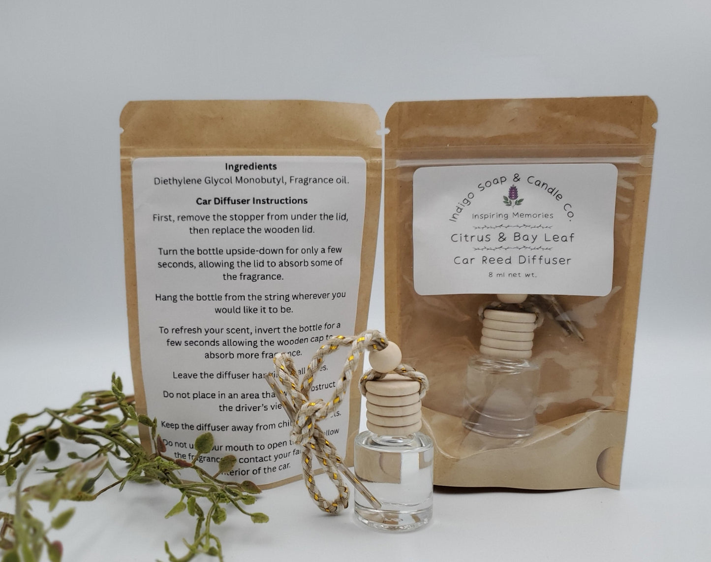 Bergamot & Bay Leaf Car Diffuser