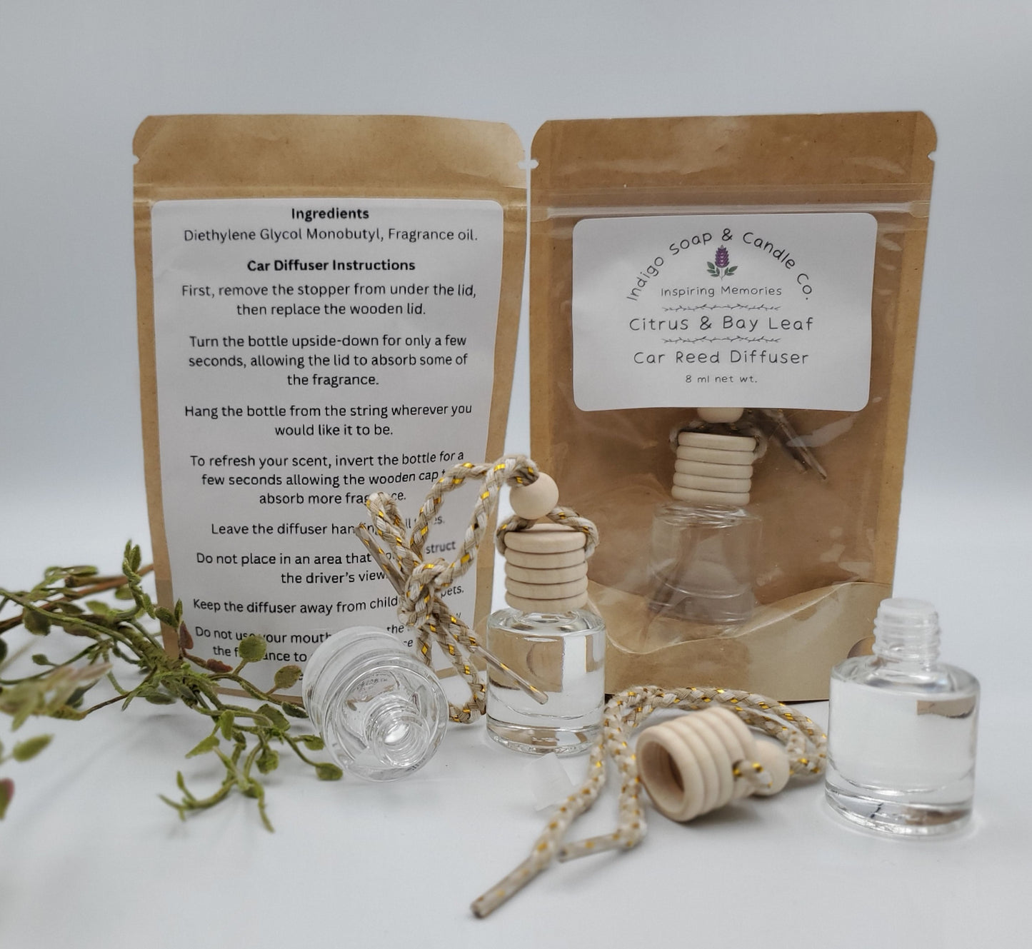 Bergamot & Bay Leaf Car Diffuser