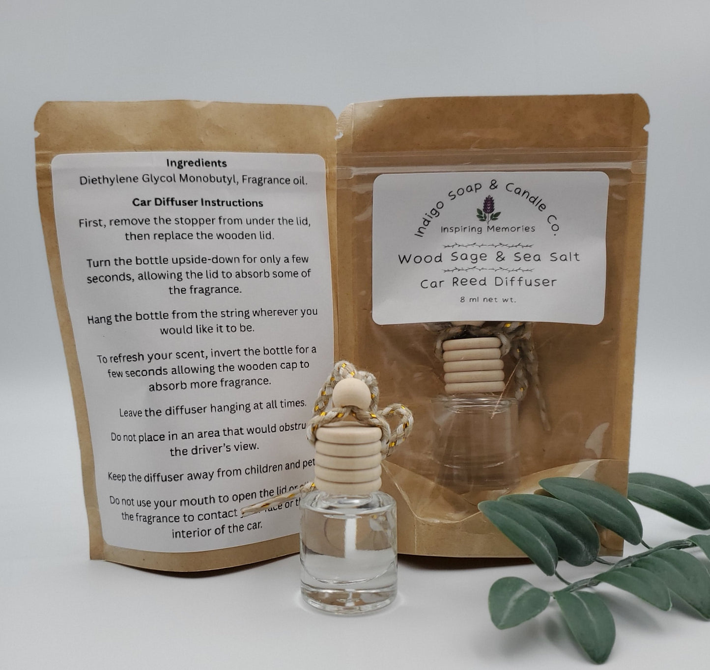 Wood Sage & Sea Salt Car Diffuser