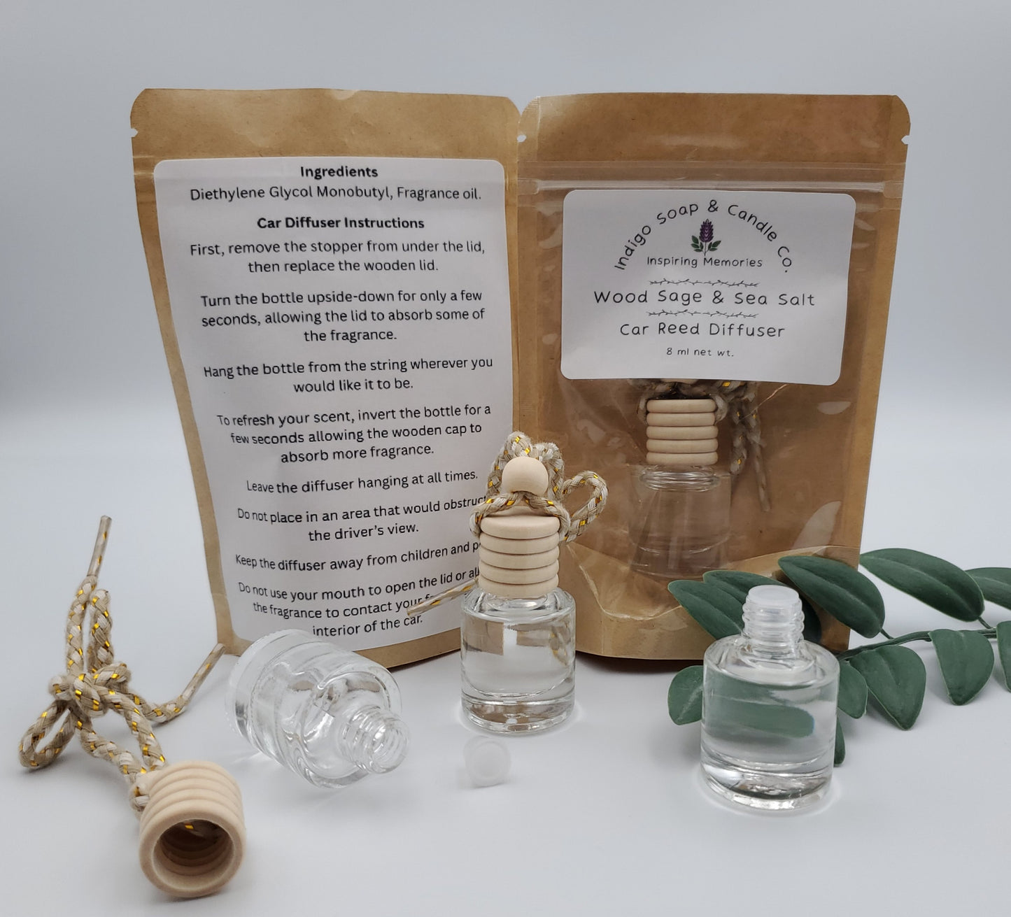 Wood Sage & Sea Salt Car Diffuser