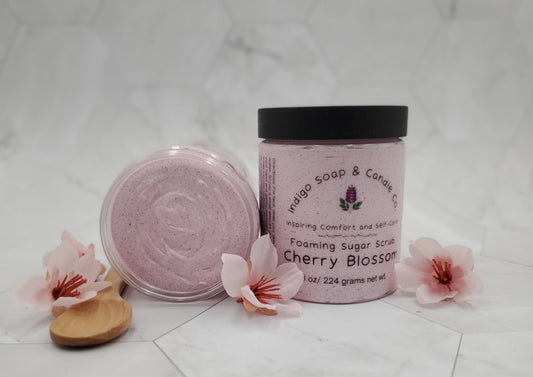 Cherry Blossom Foaming Sugar Scrub