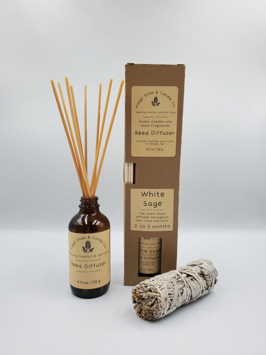 White Sage Reed Diffuser Set
