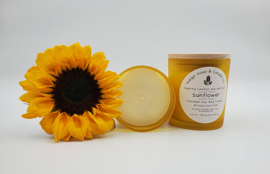 Sunflowers Candle