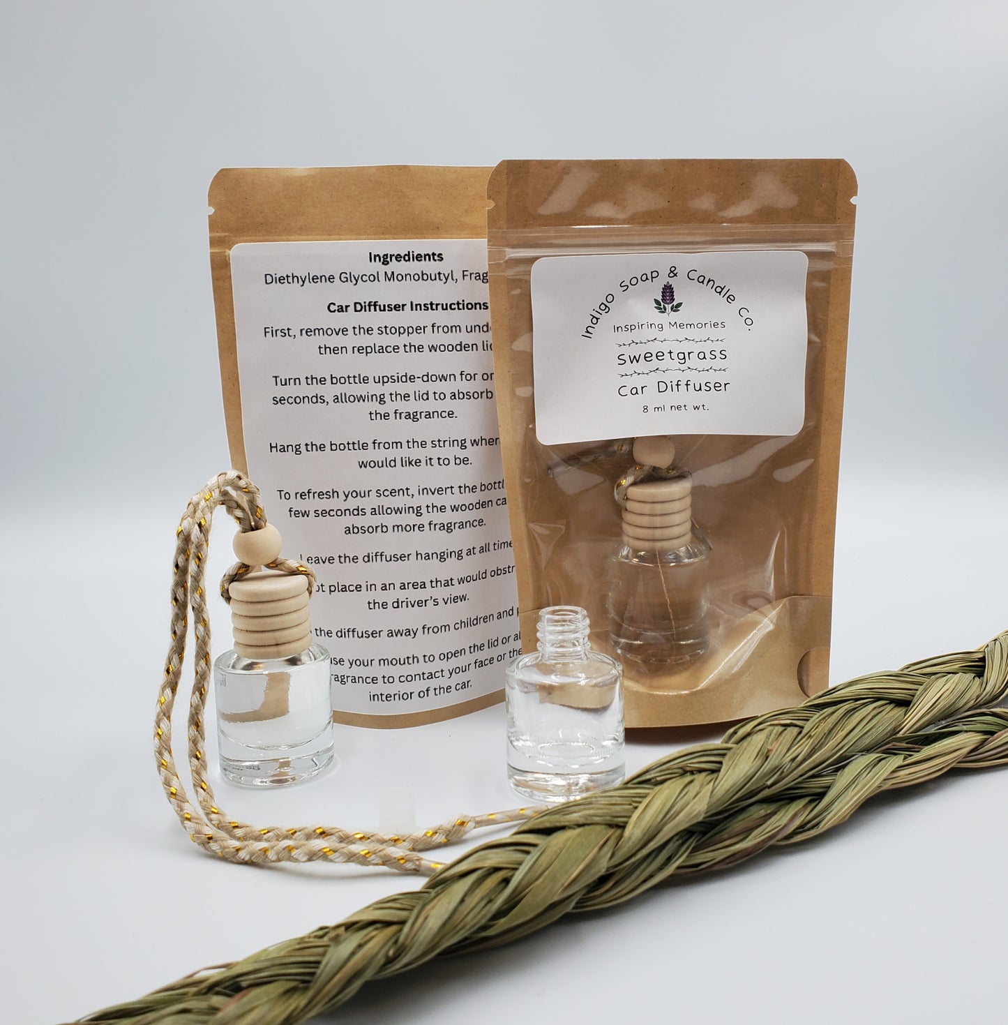 Sweetgrass Car Diffuser