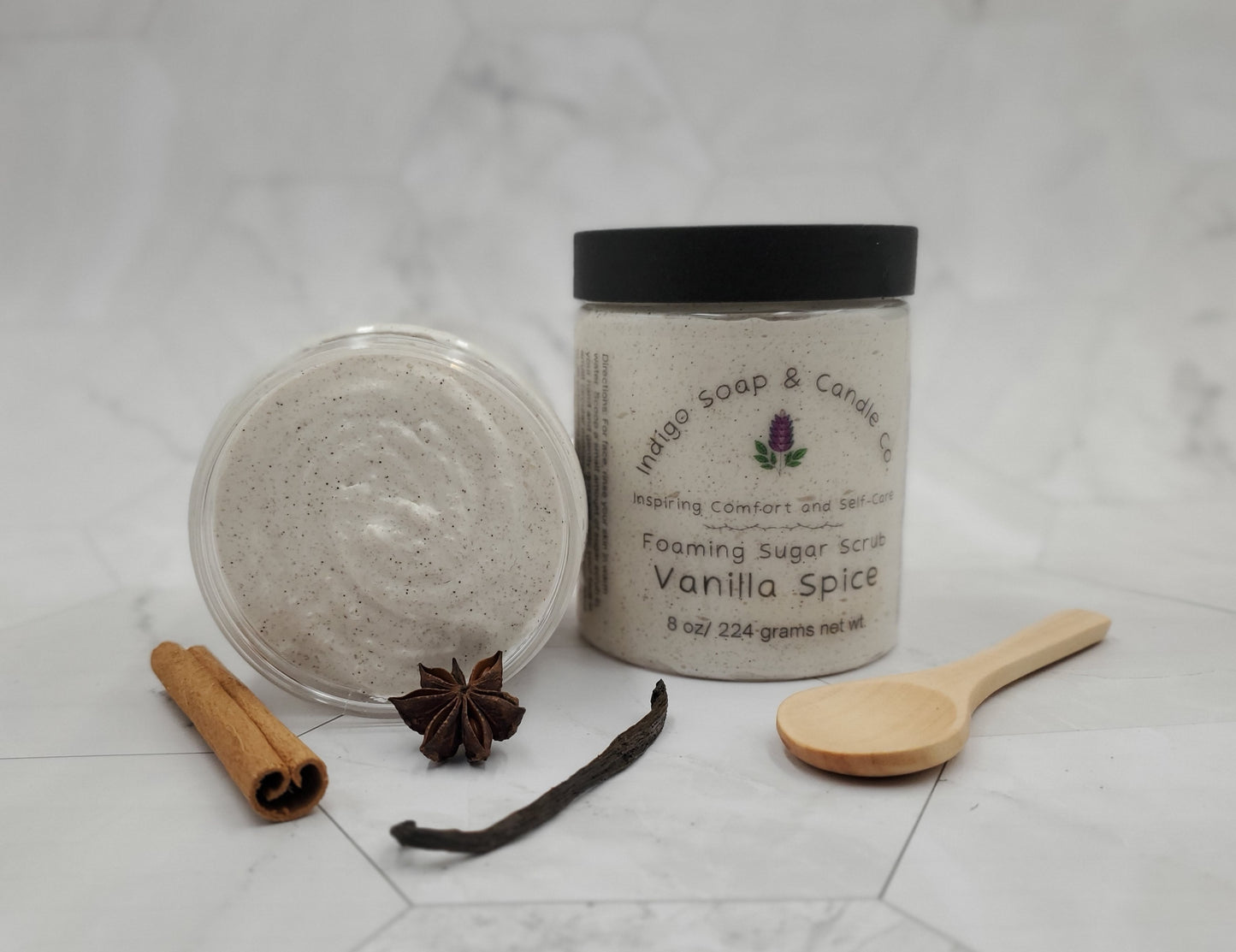 Vanilla Spice Foaming Sugar Scrub