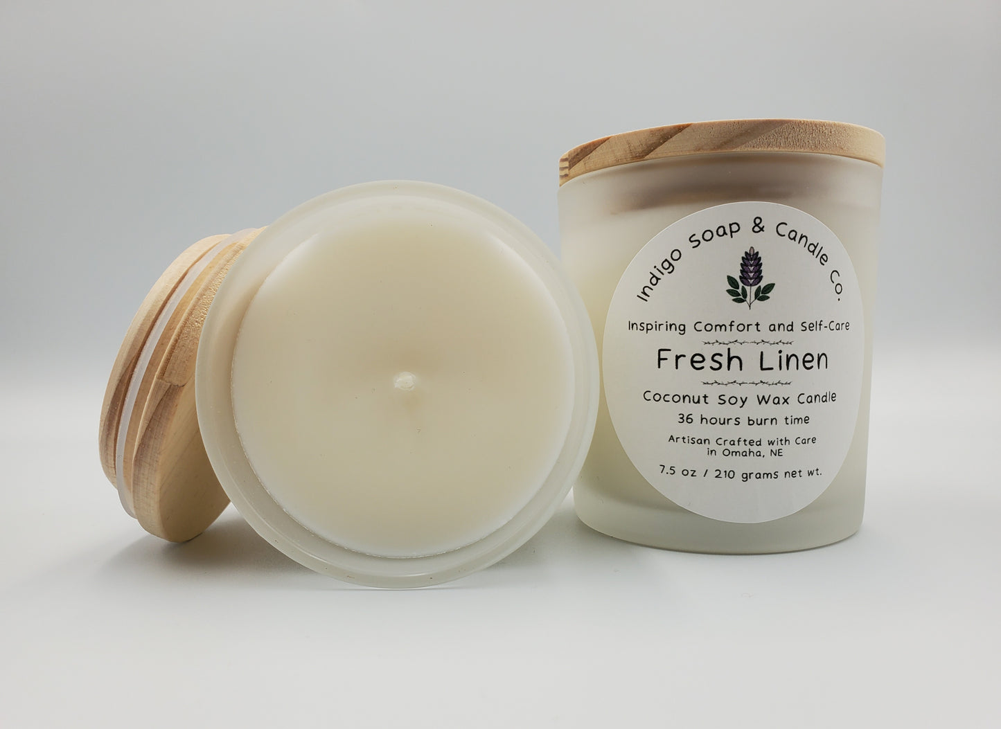 Fresh Linen Coconut Soy Wax Candle